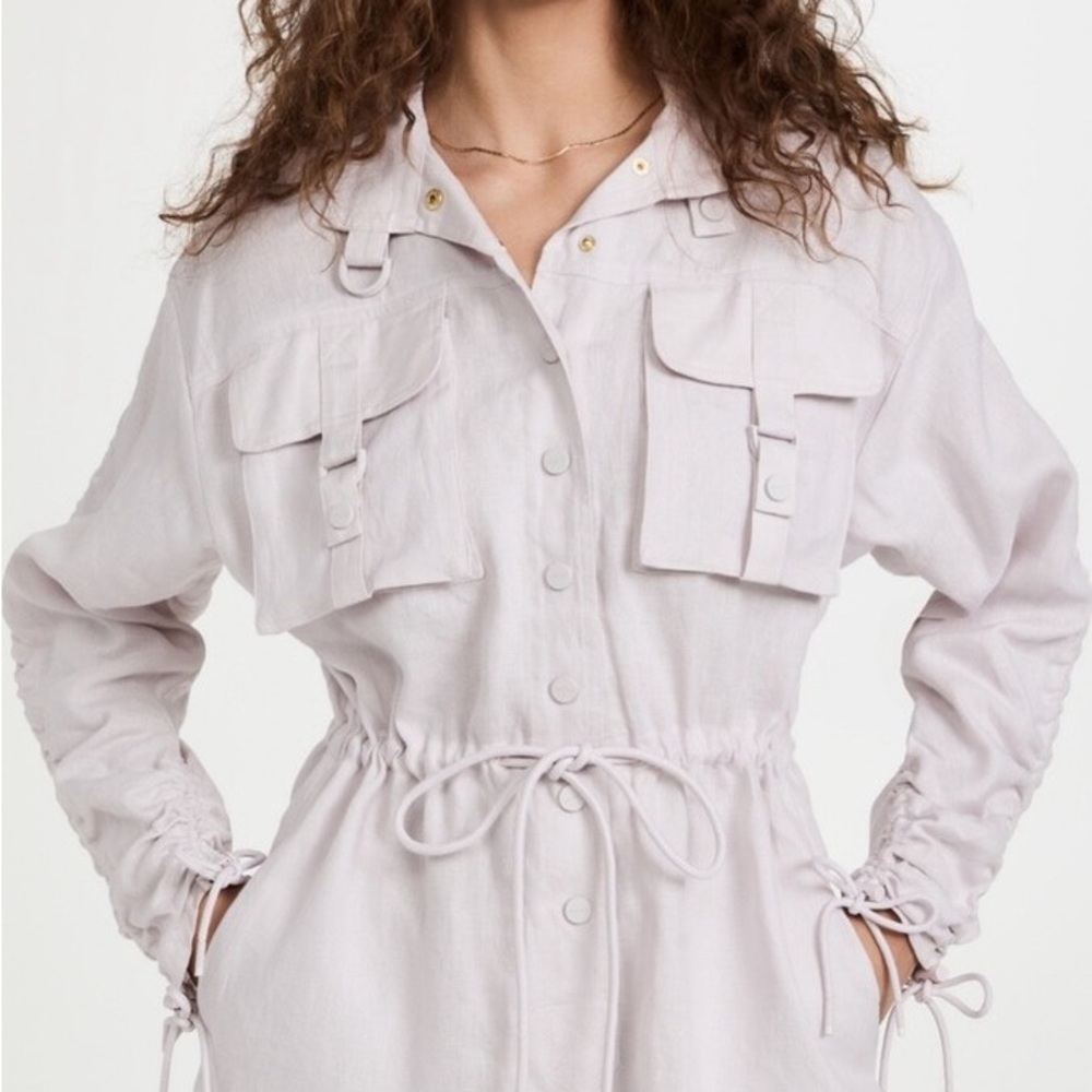 Zimmermann Light Gray Romper/Playsuit